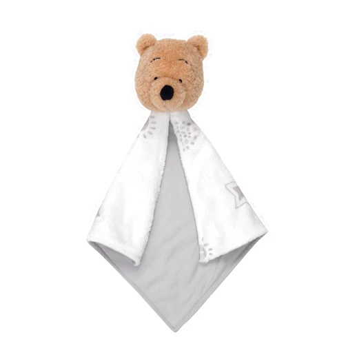 Lambs & Ivy Disney Baby Winnie The Pooh Lovey White/Gray Security Blanket