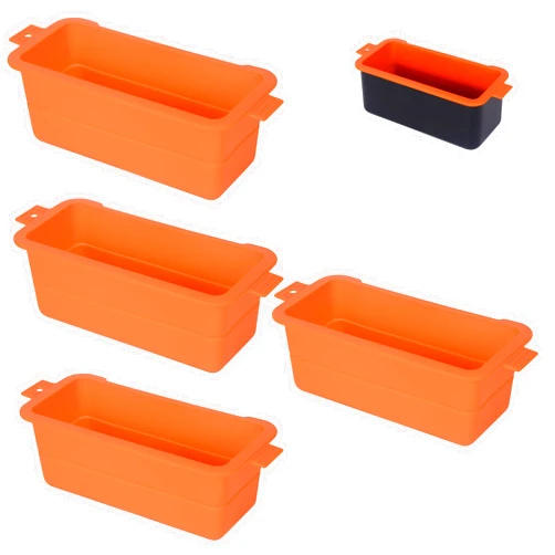 BLELEYLL 4 Pack Silicone Grease Cup Liners for Blackstone Grill,Foil Drip Pan Tray Liner Fit for Blackstone 17, 22, 28, 36 Inch, Accessories for Blackstone.