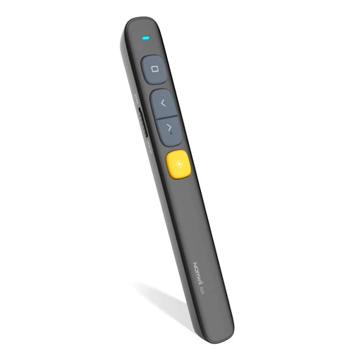 KNORVAY NORWII N29 Wireless Presenter Presentation Clicker, 330FT Long Contol Range Hyperlink Volume PowerPoint Clicker Presentation Remote Slide Advancer for Laptop Computer (N29 Black-Red Laser-AAA)