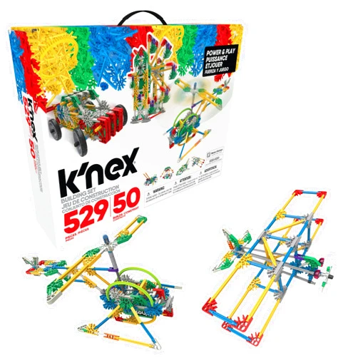 Basic Fun K’NEX Imagine: Power and Play Motorized Building Set – 529 Pieces, STEM Learning Creative Construction Model for Ages 7+, Interlocking Building Toy for Boys & Girls, Adults
