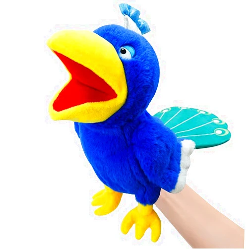 Okegztoa Puppets Peacock Hand Puppet,13.8