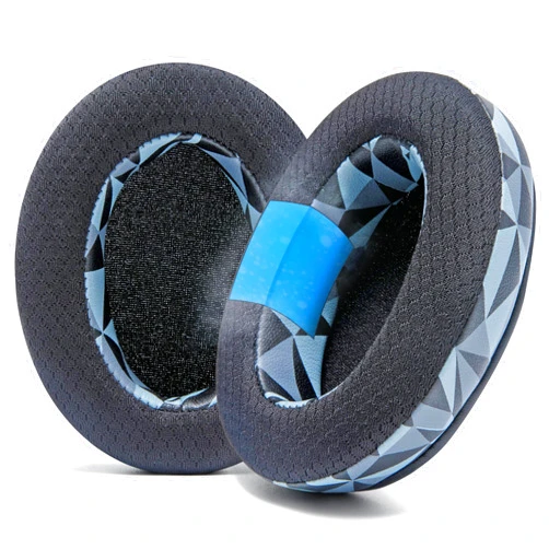 WC Freeze for Arctis Nova - Hybrid Fabric Cooling Gel Replacement Earpads for Arctis Nova Pro Wired, Nova 7, 5, 4, 3, 1 - Made by Wicked Cushions (Does Not Fit Nova Pro Wireless) | Geo Grey