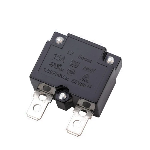 weelye 2Pcs 15A 125/250Vac 50Vdc Automatic Reset Relay Thermal Switch Circuit Breaker Current Overload Protector for Children Riding Electric Car Replacement parts