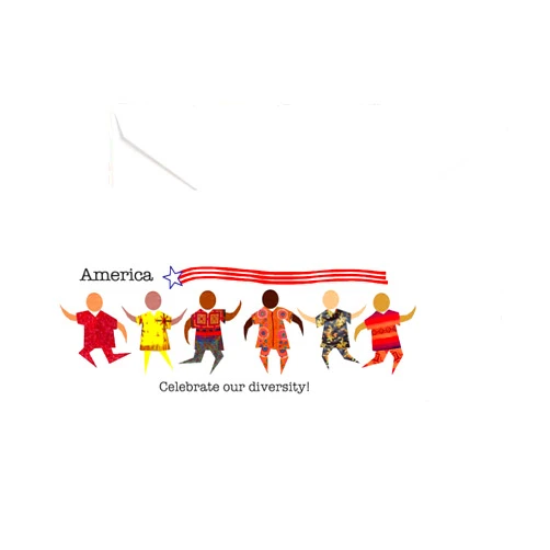 CafePress Celebrate Diversity Folded Greeting Cards (10-pack) Matte