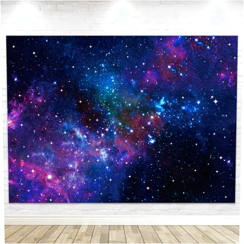LGhtyro Galaxy Outer Space Happy Birthday 7W×5H Backdrop Starry Universe Cosmic Planet Night Star Sky Astronaut Photography Background Decoration for Kids Boys Girls Fabric Photo Shoot Studio Props