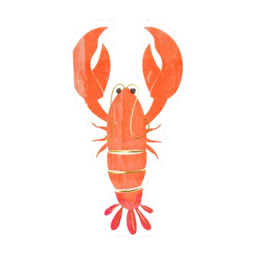Meri Meri Lobster Napkins (Pack of 16)