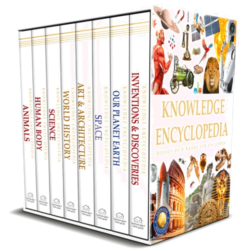By Various (Author) Knowledge Encyclopedia: Boxset of 8 Books (Knowledge Encyclopedia For Children)
