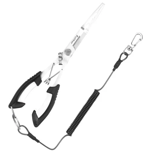 Pullther fishing Stainless Steel Fishing Pliers,Needle Nose Pliers Fishing,Fishing Pliers Hook Remover,Fishing Pliers Kit with Lanyard,Braid Cutter Rustproof Fishing Multitool for Saltwater Freshwater
