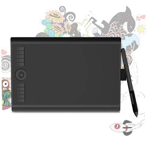 GAOMON Drawing Tablet GAOMON M10K PRO 10 x 6.25 inches Large Graphic Tablet, Digital Art Tablet Supports Tilt & Radial Function with 10 Shortcut Keys, Battery-Free Stylus, Work with Mac, Windows & Android