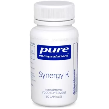 Pure Encapsulations Synergy K | Supplement with Vitamin K1, K2, and D3 to Support Bones, Blood Vessels, Vascular Elasticity, and Calcium Utilization* | 60 Capsules 60 Count (Pack of 1)