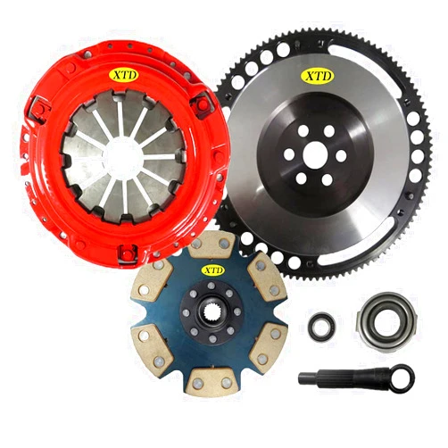 XTD STAGE 4 CLUTCH & CHROMOLY FLYWHEEL KIT COMPATIBLE WITH 92-05 CIVIC w/D SERIES MOTOR