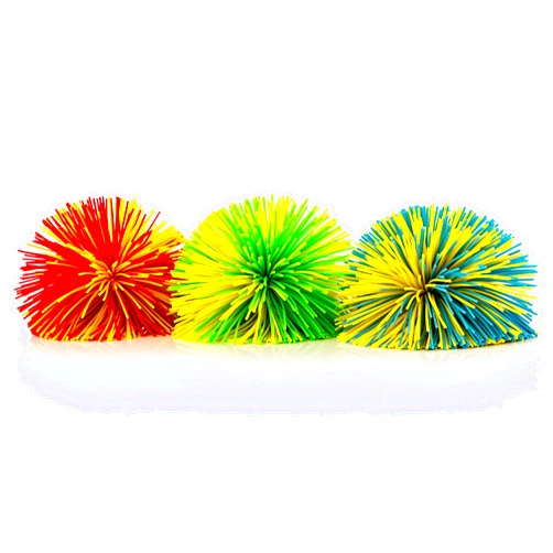 IMPRESA The Original 3 Pack Monkey Stringy Balls - Squeeze and Fidget Toys for Kids and Adults with ADHD and Autism - BPA/Phthalate/Latex-Free (3 Color Designs)