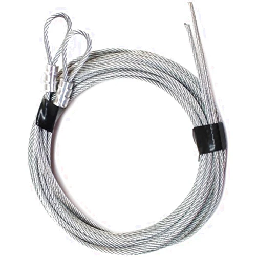 G.A.S Hardware Garage Door Heavy Duty Extension Spring Cable Wire for 8' Feet Garage Door Hardware - Steel Pair (2 Cables) - Fix and Repair Garage Door Hardware Parts
