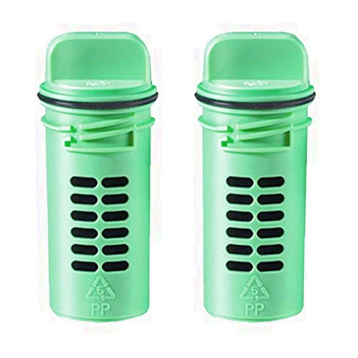 Fluidmaster 8202P8 Septic Tank Refill Cartridge Flush N' Sparkle Green Plastic Green Pair