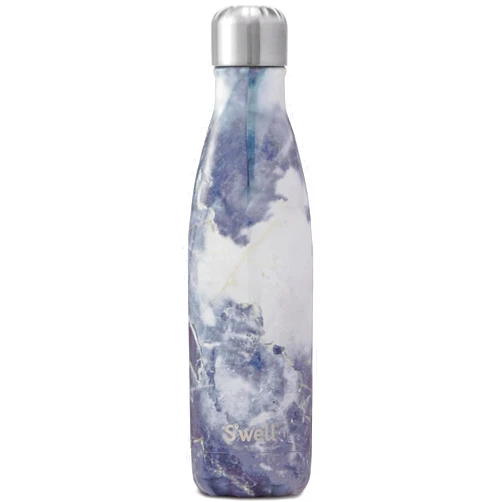 S'well Stainless Steel Water Bottle, 17oz, Blue Granite, Triple Layered Vacuum Insulated Containers Keeps Drinks Cold for 36 Hours and Hot for 18, BPA Free, Perfect for On the Go