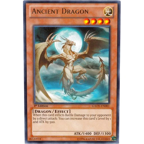 Yu-Gi-Oh! - Ancient Dragon (GAOV-EN081) - Galactic Overlord - Unlimited Edition - Rare