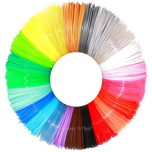 OEM MIKA3D 1.75mm 22 Mixed Colors 3D Printing PLA Filament Sample Refill Pack, Each Color 10ft, Total 220ft PLA Refills, Fit for Most 3D Printer & Normal 3D Pen, with Extra 2 Silicone Finger Caps by OEM MIKA3D