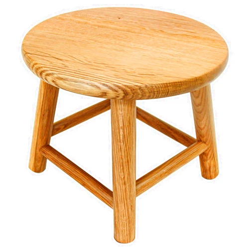 CONSDAN Kids Stool, Milking Stool, USA Grown Oak, Plant Stand, Handcrafted Solid Wood Stool, 9