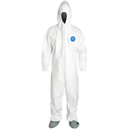 DuPont Tyvek 400 TY122S Disposable Protective Coverall Hood, Boots