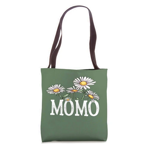 Momo Gifts From Grandkids Momo Floral Chamomile Design Mother's Day Gifts Momo Tote Bag