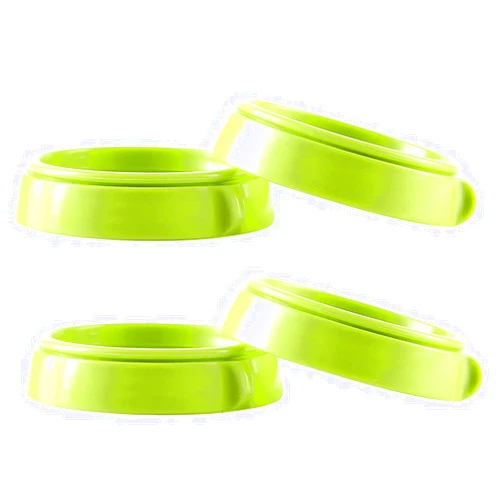 ROMIRUS Bottle Collars Rings Replacement for Comotomo Baby Feeding Bottles, 4 Count (Green)