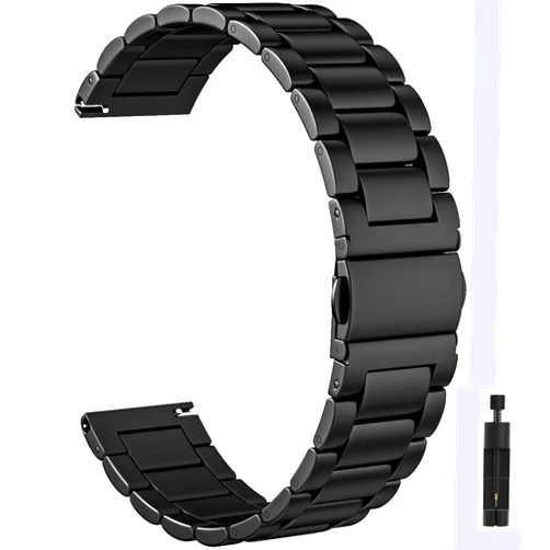 Camofit Band Compatible with Samsung Galaxy Watch 6/5/4/3 45mm Band, Gear S3 Frontier Band, Galaxy Watch 46mm Band, Active 2 Band, 20mm 22mm Stainless Steel Strap for Men Women