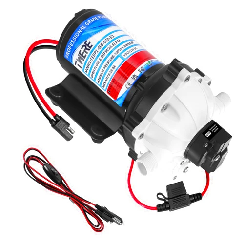 TWERE Upgraded 55-Series Diaphragm Water Pump,12V Pump,5.5GPM 60PSI Self-Priming Water Pump with Pressure Switch and Strainer Ideal for RV,Marine,Yacht Sprayer and Pressure Washing -1/2 MNPT Connection