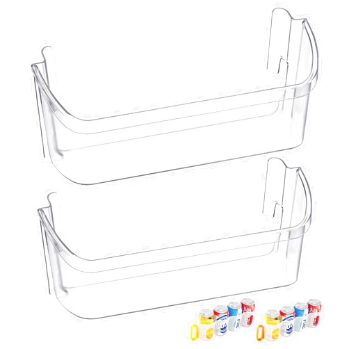 YEECHUN UPGRADED 240323002 Refrigerator Door Shelf Bin,Compatible with Frigidaire Door shelf Replacement FGHS2631PF4A,FGHS2655PF5A,FGUS2642LF2,AP2115742 PS429725 AH429725 Bottom Door Shelves[2 PACK]