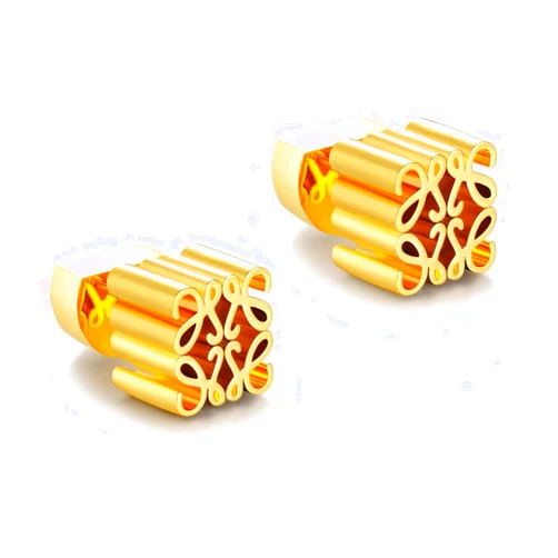 Ceyfey 18K gold Retro French Earrings Women'S High-End Light Luxury Niche Temperament vintage Hypoallergenic Gold Plated Earrings Fashion Jewelry