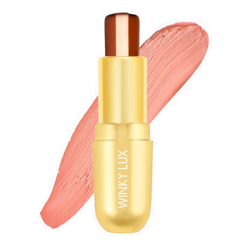 Winky Lux Affogato Tri-Color Tinted Lip Balm – Hydrating Lip Care with Jojoba Oil & Vitamin E, Sheer Nude Tint, Vanilla Coffee Scent, Moisturizes and Softens Dry Lips