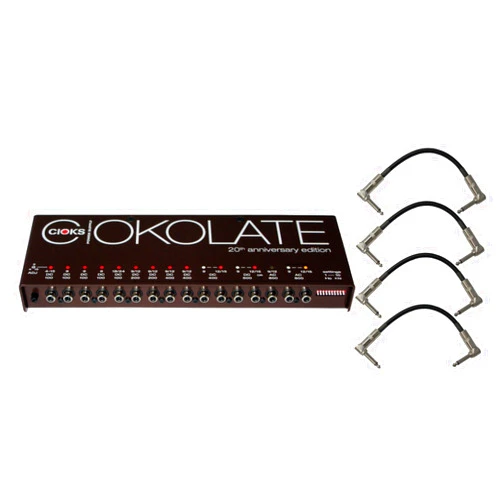 Cioks C16 Ciokolate Isolated DC & AC 16-Output Power Supply w/ 4 Patch Cables