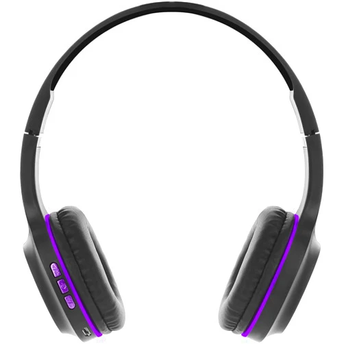 Generic Sentry HPX-BT105VT Wireless Stereo Headphones, Violet; Multi-Function Controls; Ligthweight; Adjustable Headband; Built-in Microphone