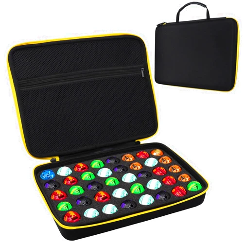 FCDYLBD Toy Organizer Case Compatible with Bakugan Battle Planet, BakuCores, Armored Alliance, Geogan Rising, Toy Organizer Storage Container Holder (40, Black)