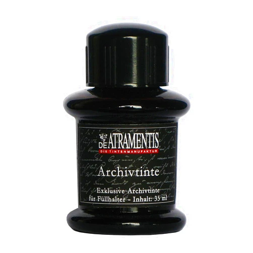 De Atramentis® Archive Ink-Black 45ml Fountain Pen Bottled Ink