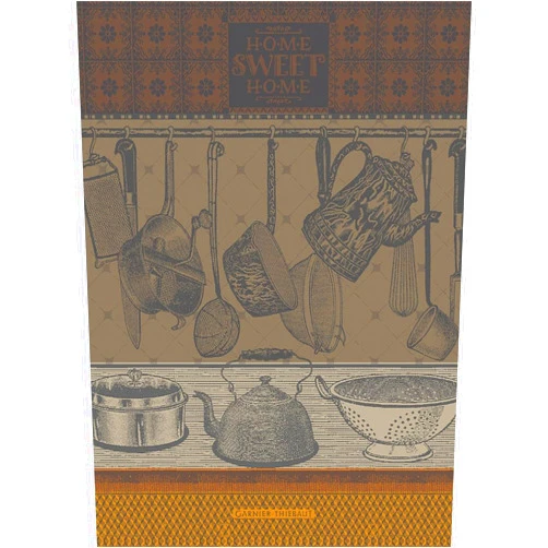 Garnier-Thiebaut USA Garnier Thiebaut French Jacquard Kitchen Towels (Home Sweet Home Safran)