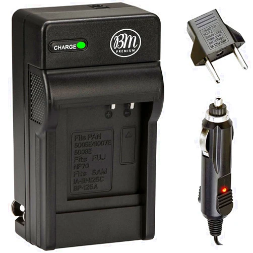 BM Premium DE-A25 Replacement Battery Charger for Panasonic CGA-S007, DMC-TZ1, DMC-TZ2, DMC-TZ3, DMC-TZ4, DMC-TZ5, DMC-TZ11, DMC-TZ15, DMC-TZ50 Digital Cameras