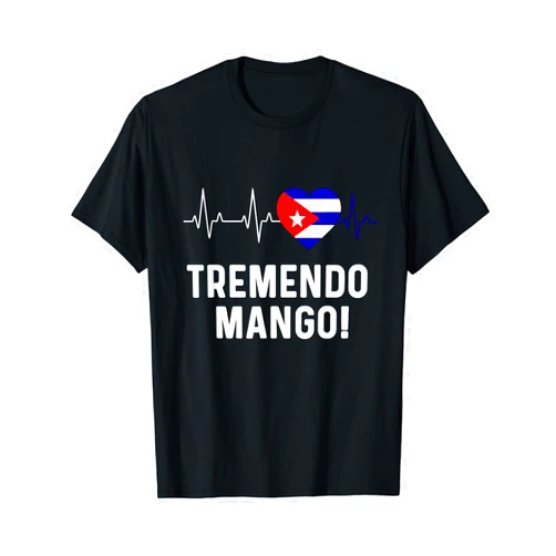 Cuban Pride sayin Cuban Americano Cuban Flag Map Souvenir Slang Saying Funny Cubano Cuba T-Shirt