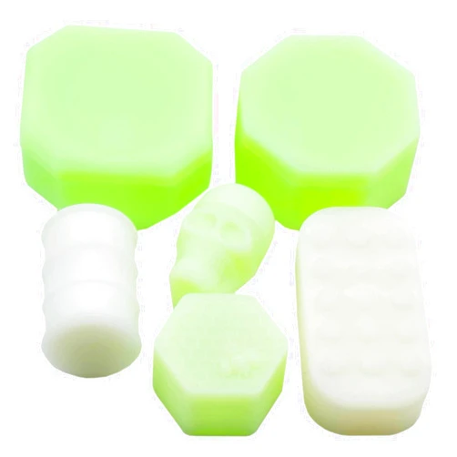 KUVIS 223ml 34ml Silicone Wax Concentrate Container 15ml 26ml Skull Hexagon Barrel Non-stick Food Storage Jars (Glow-In-The-Dark)
