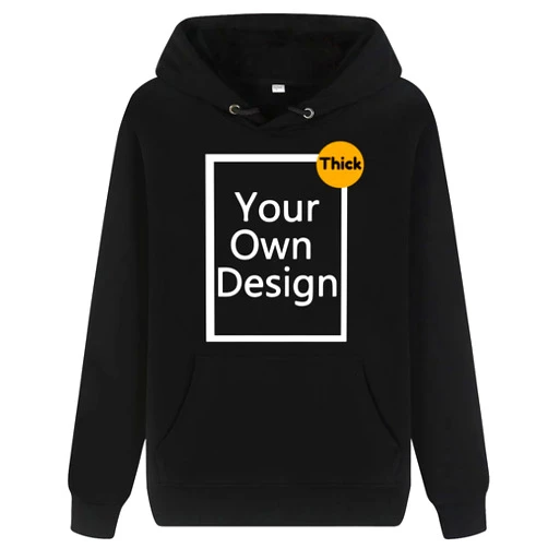 ALRRGPB Custom Hoodie for men&women Personalized Sweatshirt Your Own design DIY print autumn winter Hooded Front & Back