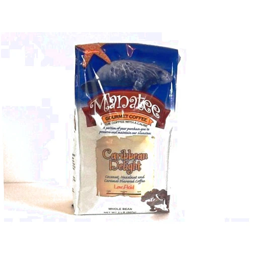 Manatee Gourmet Coffee Caribbean Delight Whole Bean 2lb by Manatee