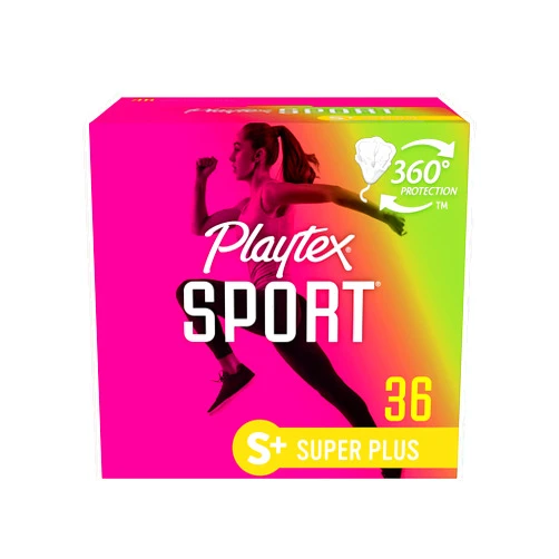 Playtex Sport Tampons, Super Plus Absorbency, Fragrance-Free - 36ct