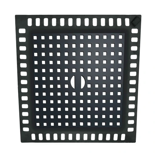 WINDALY Shower Drain Cover Hair Catcher, Shower Drain Hair Catcher, Black Matte Square Drain Cover for Catching Hair, Suitable for Bathroom Floors, Balconies, Bathtubs, Kitchen Drains