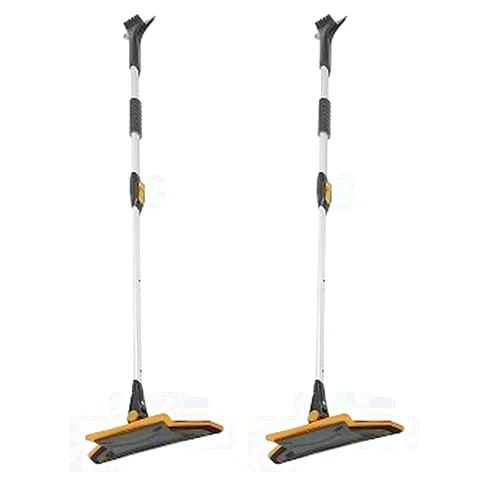 True Temper ABTT5212 Telescoping Scratch-Free Snow Brush with End Scraper and Cushioned Grip, 52-Inch (Тwо Расk)