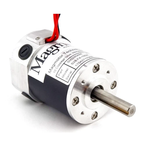 Magmotor Brushed Motor - Magmotor, S28-F4-150X, 500280444, Combat Motor, 24 VDC, 6100 RPM, Slim Design, Brushed DC Motor, DC Electric Motor