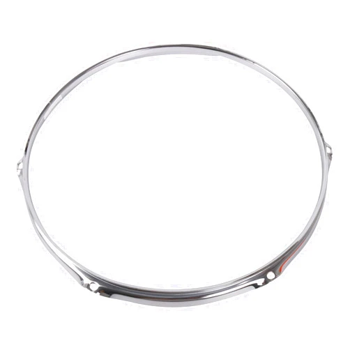 Yibuy Snare Drum Rim Hoop 6 Lug 13 inches Replacement Percussion Lower Circle Silver
