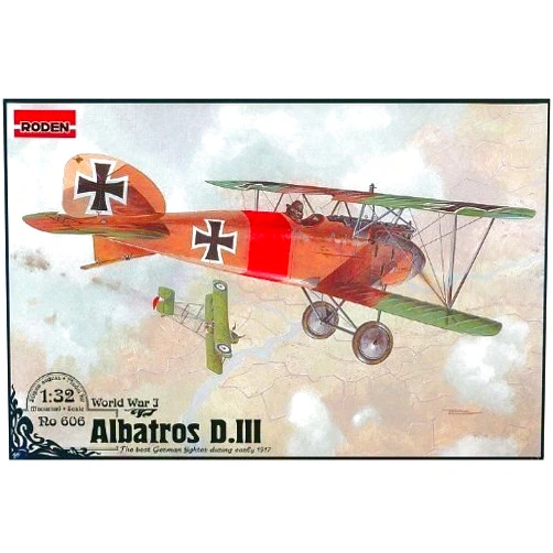 Roden Albatros D.III German Aircraft Plane WWI 1/32 606