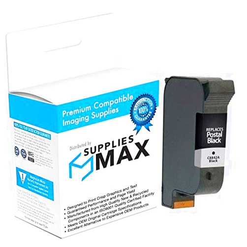 SuppliesMAX Remanufactured Replacement for NeoPost AS-73/223/268/700/710/830/940/980/990/3630/3640 Envelope Versatile Quick Dry Ink Black Inkjet (7465563-07)