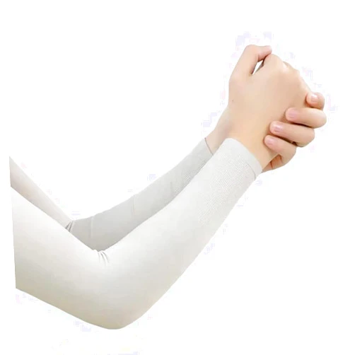 Auloor Ice Silk Arm Sleeves UV Sun Protection Arm Sleeves Ice Silk Arm Cover Sleeves for Cycling Jogging Outdoors Wearing