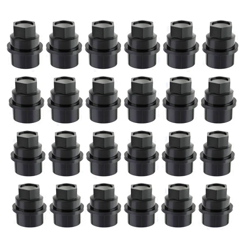 AUTOKAY 15646250 Wheel Lug Nut Cap Covers Thread Fits for Chevrolet Astro Colorado Avalanche Express Silverado Suburban for Cadillac Escalade for GMC Safari Savana Yukon - Pack of 24