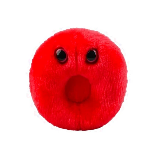 GIANT MICROBES GIANTmicrobes Red Blood Cell Plush, Blood Cell Plush, Blood Bank Laboratory Gifts, Lab Tech Gifts, Hematology Gifts, Leukemia Gifts, Phlebotomy Gifts, Phlebotomist Gifts